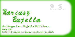 mariusz bujella business card